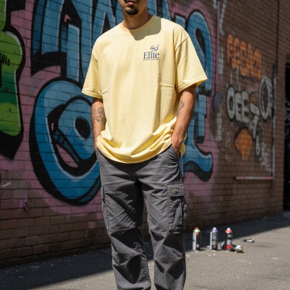 Jerzees Elite Research Institute Graphic Tee Yellow Regular - Picture 3 of 8